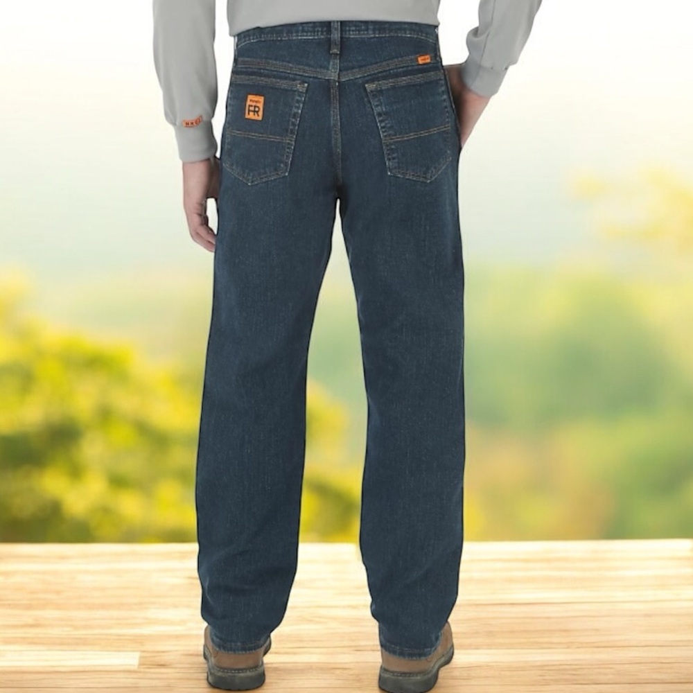 Wrangler Riggs FR Workwear Flame Resistant Relaxed Gusset Jeans